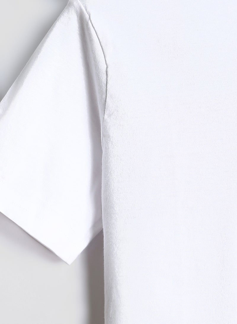 ال سي وايكيكي تيشيرت بناتي مطبوع برقبة دائرية - Image 3